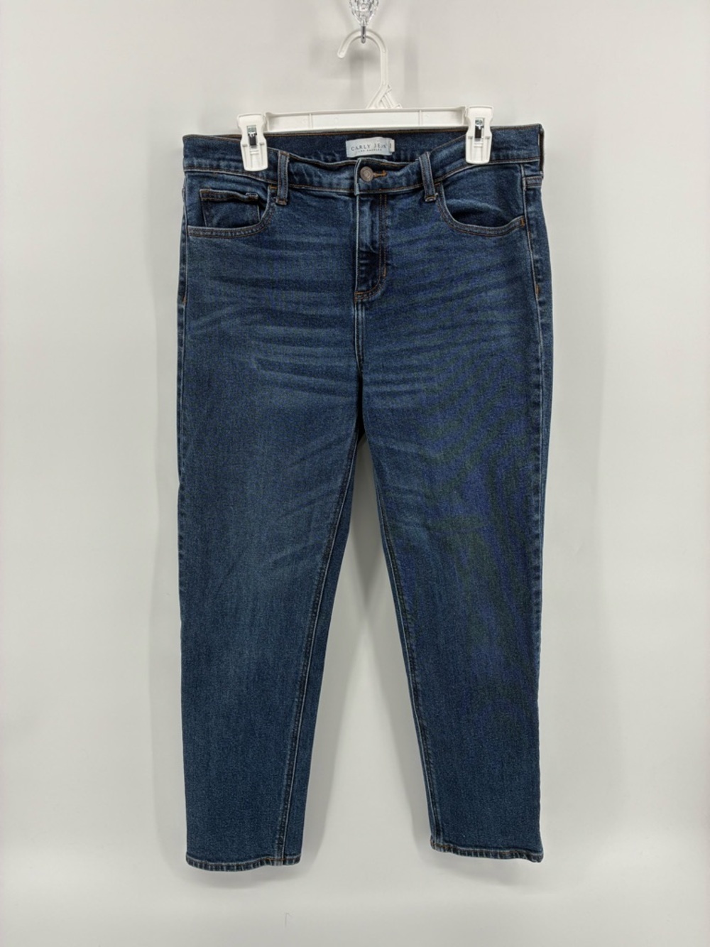 Carly Jean Los Angeles High Rise Dark Blue Jeans